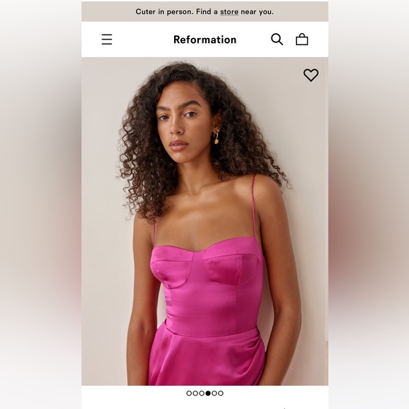 Reformation Marguerite Silk Dress - Picture 2 of 10